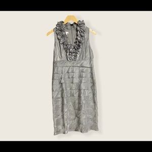 LONDON TIMES 8 petite dress Silver